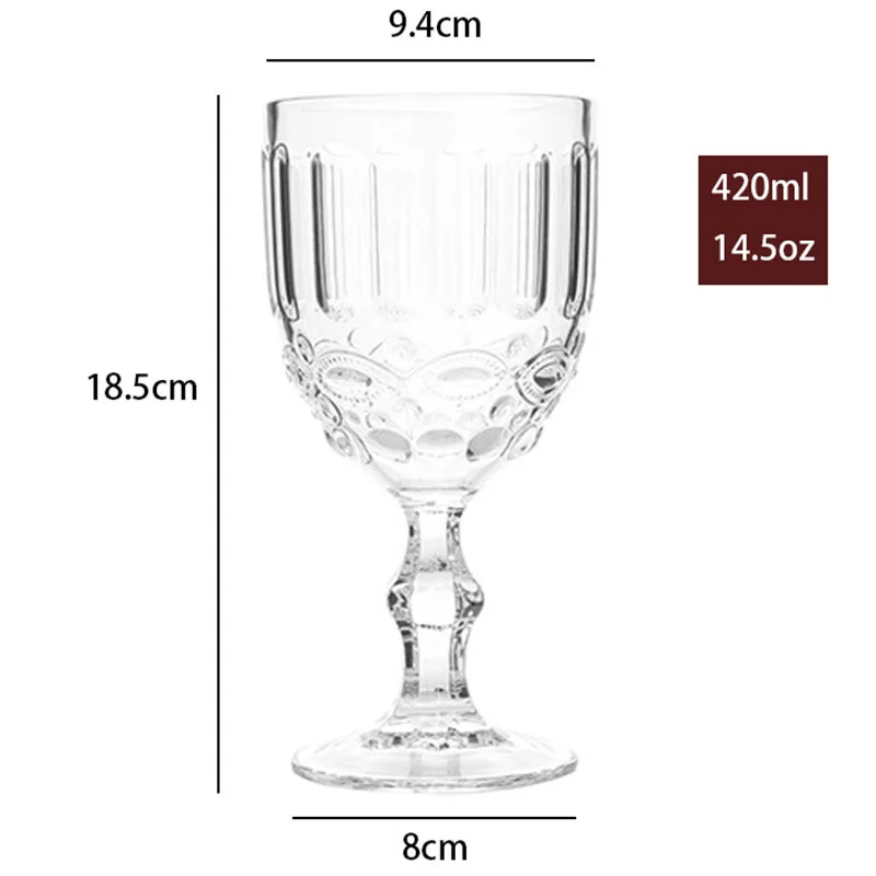 Акрилни коктейлна чаша 14.5 грама с вертикален дизайн, класически реколта чаша, прозрачна чаша за вино, домакински бар на чаша за партита