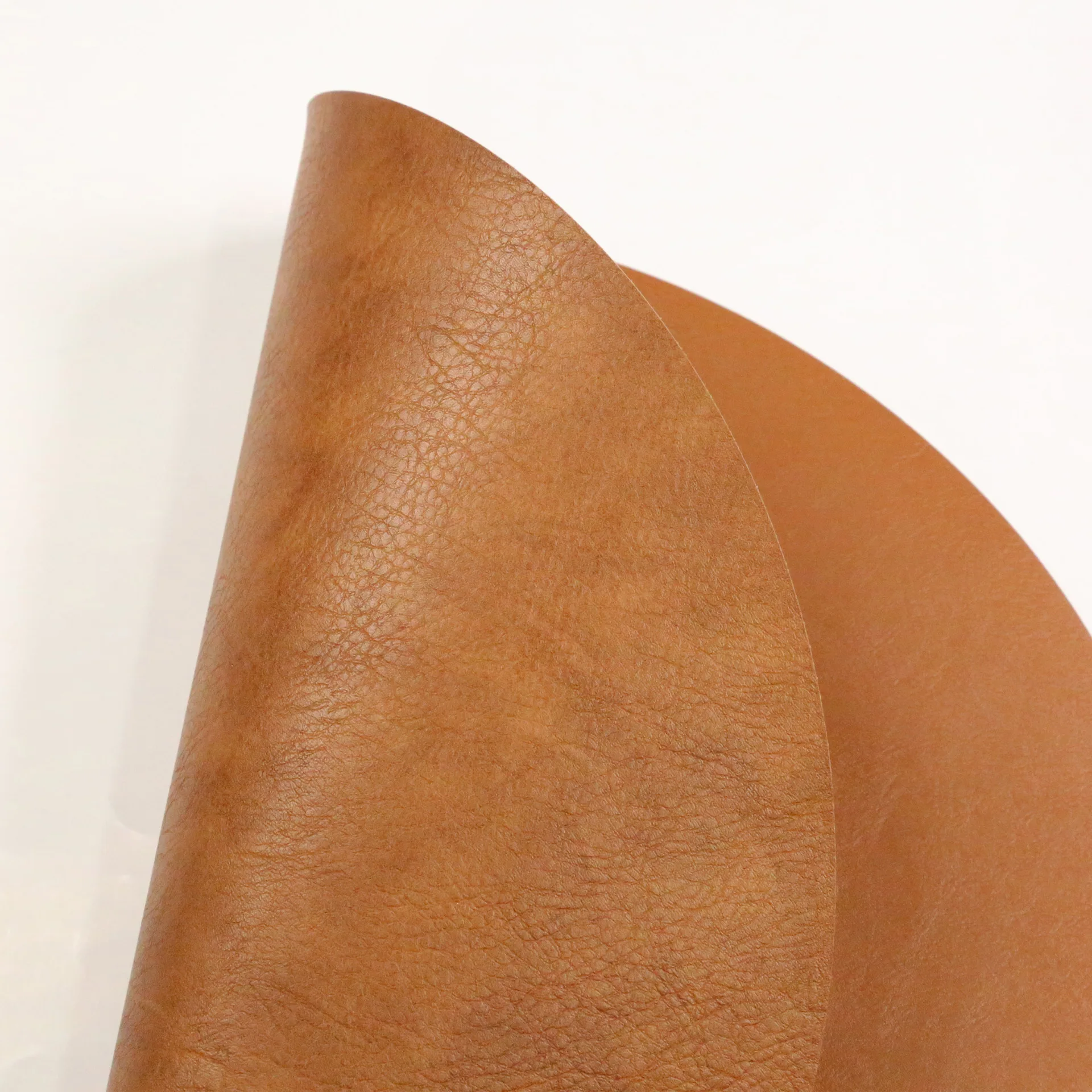 Лека луксозна двустранен кръгла салфетка от телешка кожа в ретро стил, удебелена топлоизолация, антимасляный домашен подложка за маса, кожа