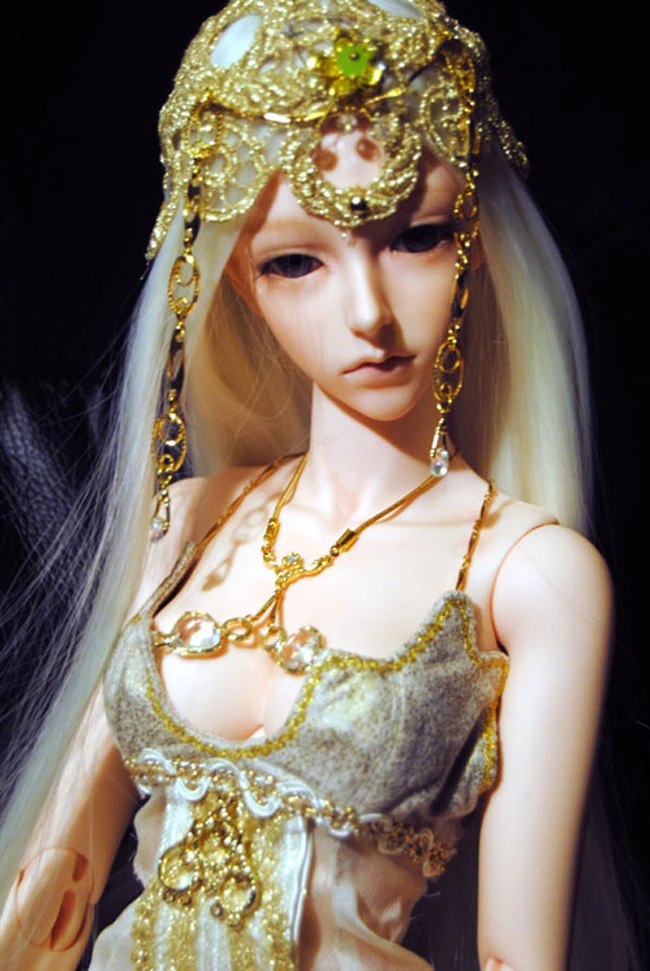 HeHeBJD 1/3 момиче Нефхеллен красива женска кукла човешката версия на човешкото тяло, без очите