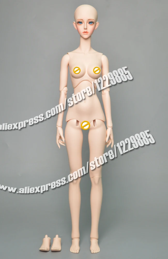 HeHeBJD 1/3 момиче Нефхеллен красива женска кукла човешката версия на човешкото тяло, без очите