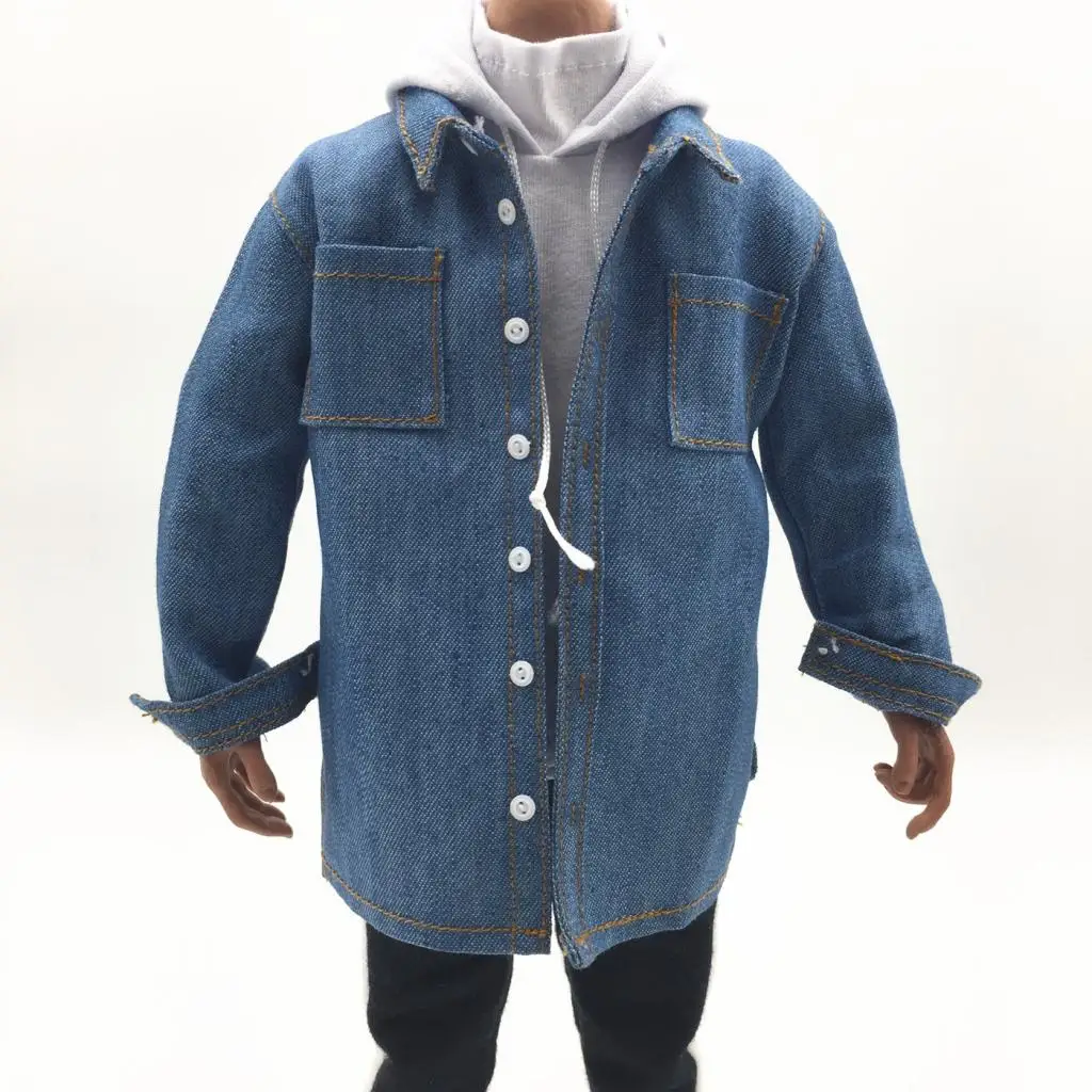 Ковбойская риза в мащаб 1: 6, палто за 12-инчов фигурки, мъжки аксесоар за тяло