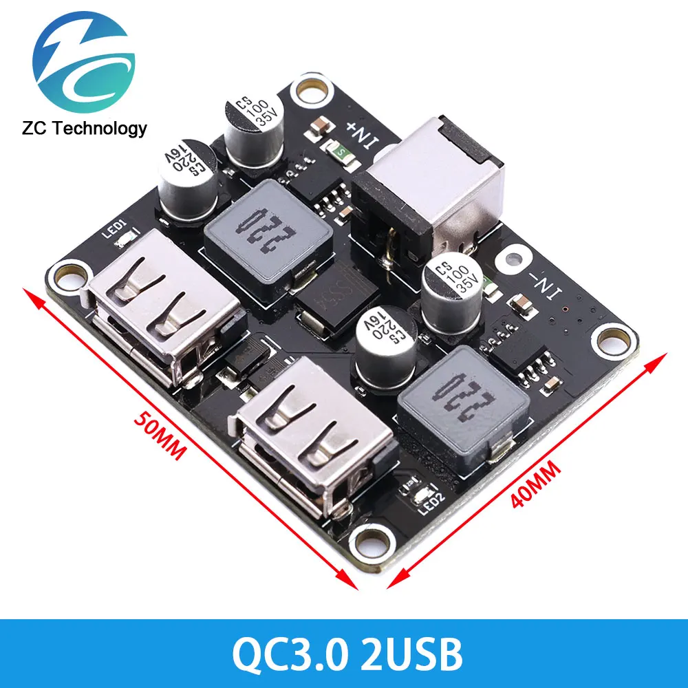 KC24 USB QC3.0 QC2.0 DC-DC стъпка надолу конвертор кабел за зареждане стъпка надолу модул 6-32 В 9, В 12 В 24 В за Бързо заплата Бързо зарядно устройство 3 В 5 В