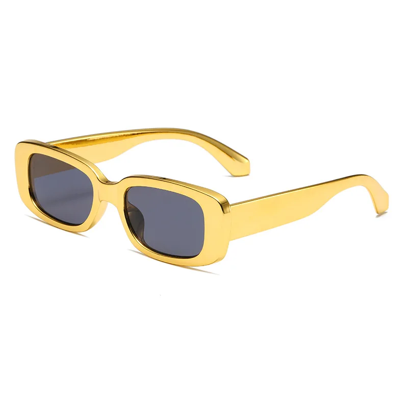 Ins Популярни Реколта Правоъгълни Слънчеви Очила За Жени, Мъжки Модни Слънчеви Очила В Малка Квадратна Рамка, Дамски Маркови Дизайнерски Слънчеви Очила