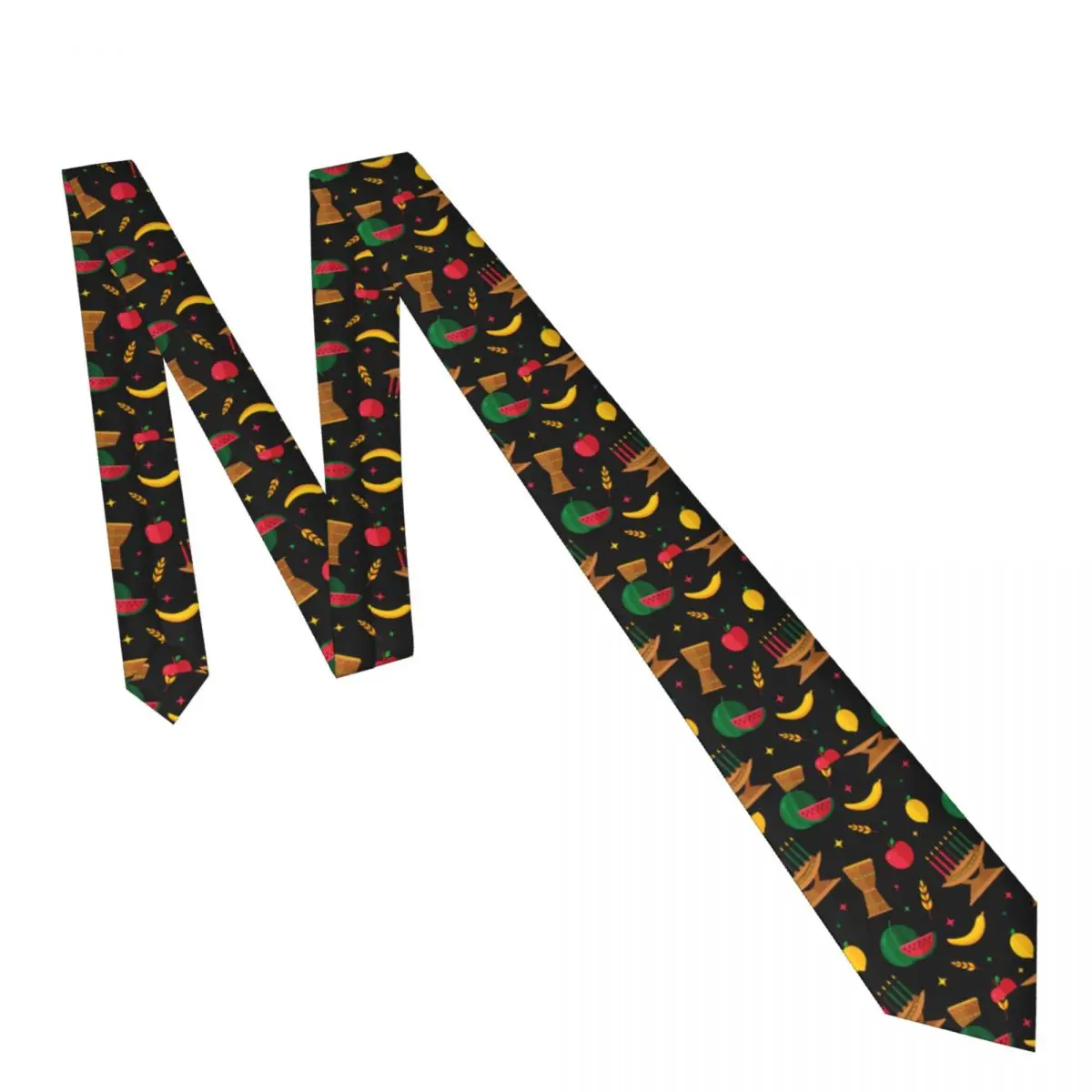 Мъжка вратовръзка Класически тесни вратовръзки с шарени Кванзаа, тясна яка, тънки ежедневни вратовръзка, Аксесоари за подарък