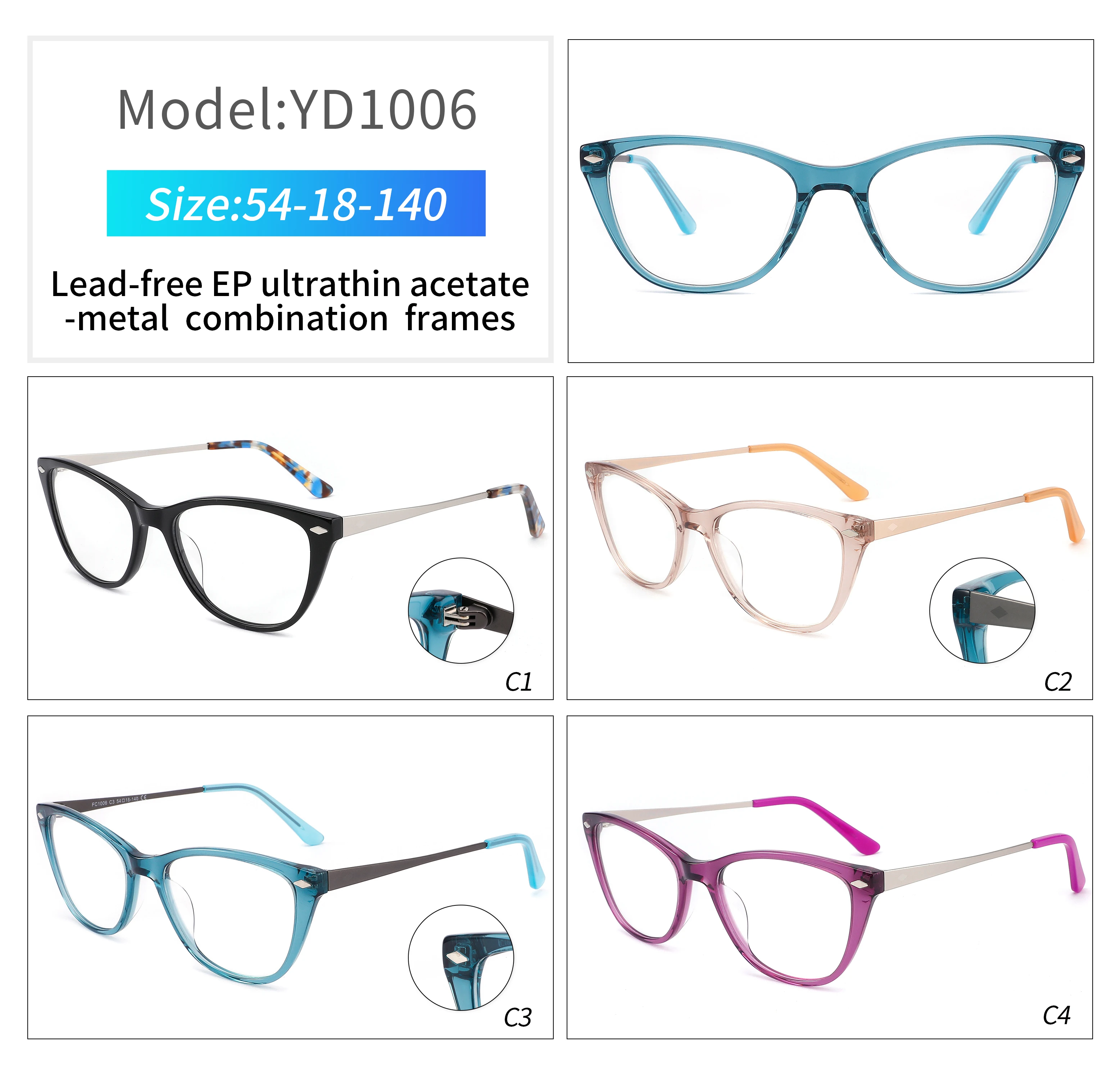 Късогледство Оптични Рамки за очила 