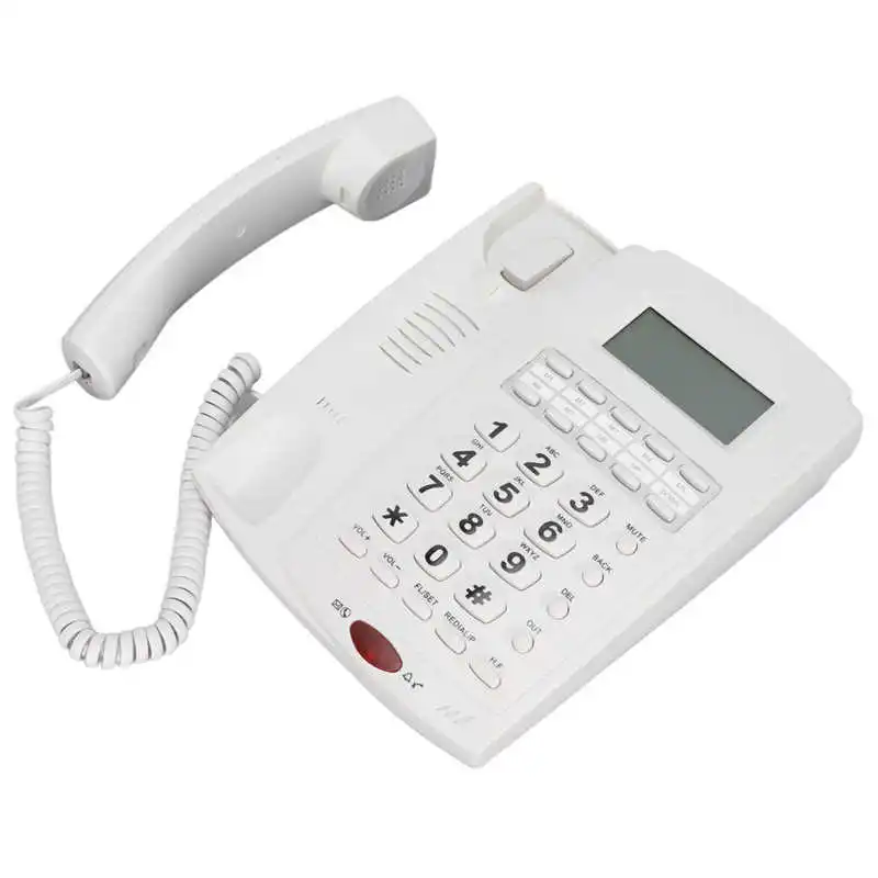 Домашен Стационарен Телефон идентификация На Обаждащия се Настолен Стационарен Телефон, Кабелна Хендсфри Домашни Телефони за Хотел, Офис, Дом