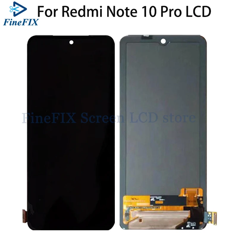 Оригинален за Xiaomi Redmi Note 10 Pro LCD дисплей С сензорен екран, Дигитайзер За Redmi Note10 LCD дисплей M2101K7AI, M2101K7AG LCD дисплей