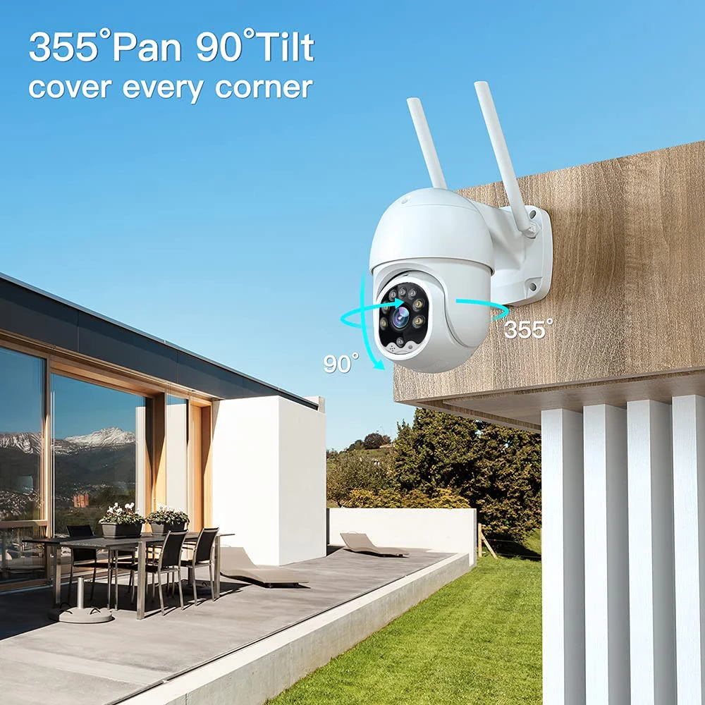 Camhi 1080P IP Камера WiFi Открит 5-КРАТНО Увеличение ВИДЕОНАБЛЮДЕНИЕ Безопасност за Защита на Дома Безжично Наблюдение на PTZ Камера, Прожектор IR 30M P2P