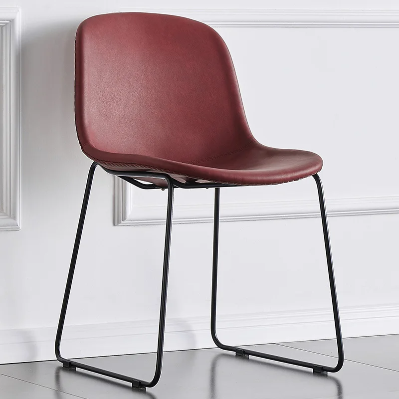 Модерни трапезни столове с опора за гърба, ергономичен розов плажен ultralight стол, минималистичные на предмети от бита за очакванията на вечеря в салона