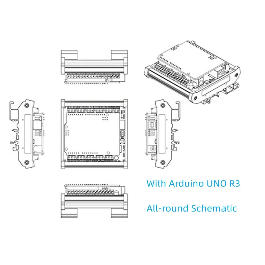 За разширителни R3 Shield, винтови клеммный модул на DIN-шина за промяна на промишлено оборудване за управление на Arduiuo АД