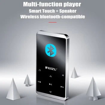 1,8-Инчов Bluetooth MP4/MP3 Музикален Плеър, Smart Touch Screen Espia Преносим Walkman Метален Корпус Вграден Високоговорител Запис на FM Радио