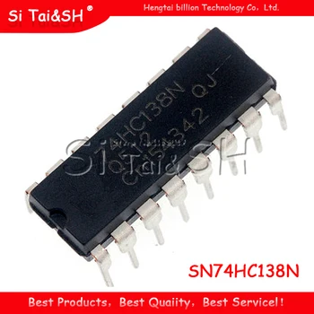 10ШТ SN74HC138N DIP16 SN74HC138 DIP 74HC138N 74HC138 DIP-16 нова и оригинална чип