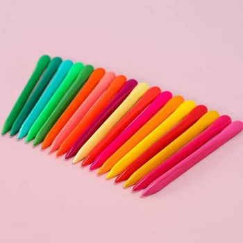 12 бр./компл. Модни Триъгълни моливи 12 цвята, безопасни, нетоксични триъгълни стираемые цветни моливи за студенти, деца, деца