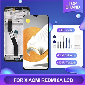 1бр 6,2 инча за Xiaomi Redmi 8 LCD дисплей със сензорен панел, дигитайзер на екрана в събирането за Redmi 8A, дисплей с рамка, Безплатна доставка