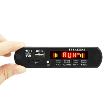 2 * 3 W MP3-WMA декодер, съвместим с Bluetooth, такса декодиране 5,0 USB 3.5mm AUX Аудио MP3 Модул, Автомобилни Аксесоари, Автомобилна Музика, USB FM TF