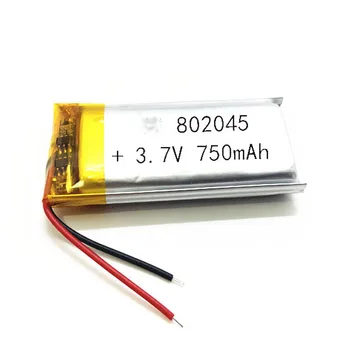 2/5/10/20 бр 3,7 На 750 mah 802045 литиево-полимерно-йонна батерия, 2.0 мм JST конектор
