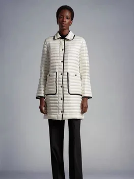 2023 Зимни дамски якета от изкуствена кожа с покритие, топло однобортный женски дълъг пуховик, дрехи y2k, Нови модни блузи, Палта, сутиен