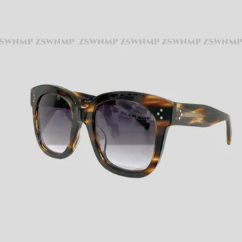 2023 Нова Мода, Дамски Слънчеви очила за пътуване, луксозен Марка, Квадратни женски Vintage Слънчеви Очила за Улични Снимки, Дамски Голяма Дограма Uv400