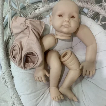 22-инчов комплект кукли Реборн, Недовършена част на кукли SANNE с тяло и очи, мек винил набор от Bebe Reborn, доставка на Преродения