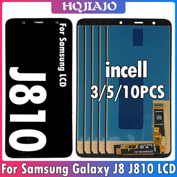 3/5/10 бр. LCD дисплей incell за Samsung Galaxy J8 2018 LCD дисплей с сензорен екран Замяна За Samsung J8 J810 J810F J810G Дисплей