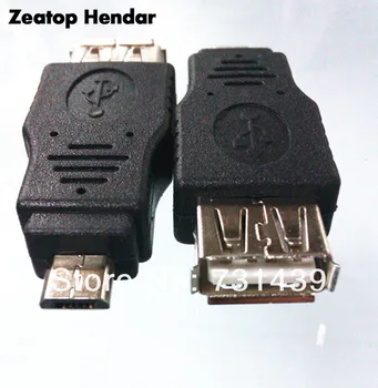 50 бр. нов адаптер USB 2.0 A за да се свържете към конектора OTG Micro Male