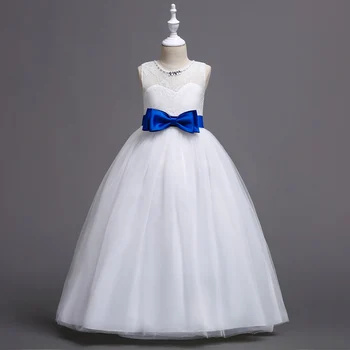 KEAIYOUHUO/Лятна Рокля за Момичета, Елегантен Нов Бялата Сватбена рокля за момичета, Празнична Принцеса рокля, Костюм За Деца, Дрехи от 4 до 14 години