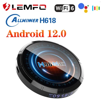 LEMFO Smart TV Box H96 Max H618 Android 12 6K Allwinner H618 WiFi 6 Multi Screen Interaction TV Box и IPTV 2023 PK H96 Max V11 V12