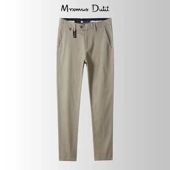 Mrxmus Dutit, мъжки панталони 2023, есенни микроэластичные Тънки Бизнес прави Панталони, Неглаживающиеся, Против Бръчки, Ежедневни панталони цвят Каки