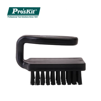 Pro sKit AS-501D Антистатични U-Образно Извита четка С Дръжка За почистване на компоненти на Защитно Четка За премахване на прах Защитен Инструмент