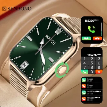 SENBONO Нови Дамски Умен часовник С функция за проследяване на Сърдечната Честота, на кислород в Кръвта, Bluetooth-предизвикателство, Умни Часовници за Жени и Мъже за IOS Androird Xiaomi
