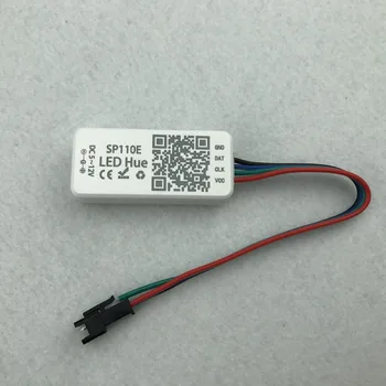 SP110E; Led пиксельный контролер Bluetooth; вход DC5-12V; поддържа WS2811/WS2812/WS2813/APA102C/UCS1903/TM1809 и т.н