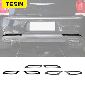 TESIN ABS автомобили предната и задната противотуманная светлината на прожекторите, декоративна тампон, етикети на капака лампи за Chrysler 300C 2015 година на издаване, аксесоари за външността на автомобила