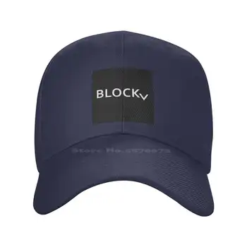 V Блок Деним шапка с логото на най-високо качество, бейзболна шапка, вязаная капачка