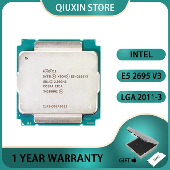 V3 Оригиналния cpu Intel Xeon SR1XG E5-2695V3 2,3 Ghz E5 2695V3 Безплатна доставка E5 2695 35M 14 ЯДРА E5-2695 V3 LGA2011-3 120W