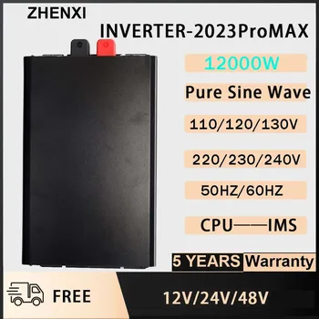 ZHENXI Чиста Синусоидална Инвертор 12000 W 10000 Вата 12/24/48 до 220/230/240 В Слънчев Инвертор на постоянен ток в Променлив Източник на енергия Инверторная Батерия