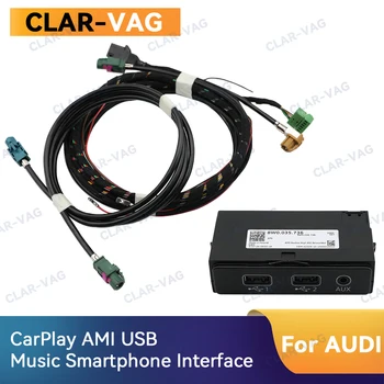 Аудио CarPlay AMI USB Музикален Интерфейс за Смартфон AUX-IN Кабел окабеляването За Audi A4 A5 B9 8W Q5 Q7 ФГ Адаптер Hub 8W0035736