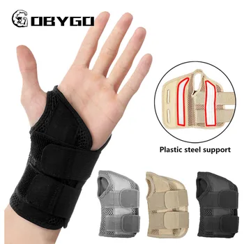 Бандаж за фитнес GOBYGO, който поддържа китката, артрит, разтягане на сухожилия, поддръжка на китката си за палеца, тунел за китката, за Домашни Упражнения