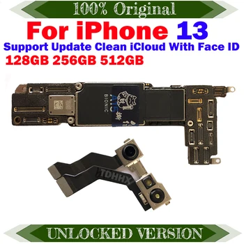 Безплатна доставка, оригинални за дънната платка iPhone 13, пълна работна поддръжка на дънната платка, актуализация на логическа такси, почистване на iCloud, комплектни чипове