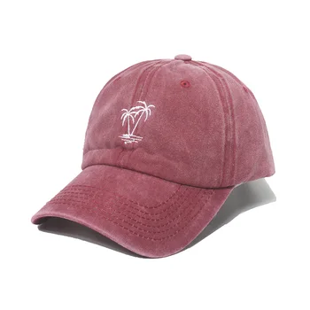 Бейзболна шапка с бродирани палма, Регулируем шапка за татко, водительская шапка, дамска шапка, шапка солнцезащитная