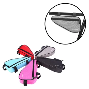 Велосипедна чанта, водоустойчив триъгълна велосипедна чанта, в рамката на предната тръба, триъгълна чанта за планински велосипед, притежателят на рамки, Аксесоари за Велосипед