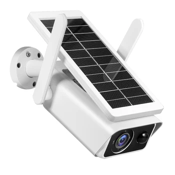 Градинска слънчева камера за Сигурност 1080P 2-мегапикселова заряжаемая батерия на Безжична WiFi Камера за домашно наблюдение с откриването на движението PIR