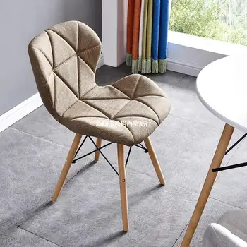 Дизайнерски модерни трапезни столове в скандинавски стил, акцентные столове за спални, трапезария, дневна, луксозен кожен стол, италиански мебели 23GP