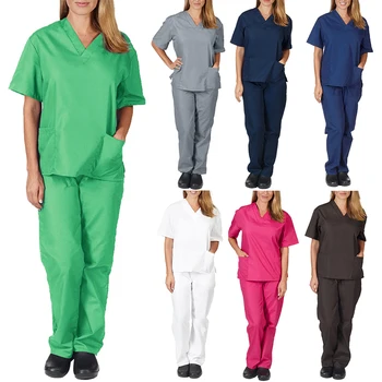 Дишаща работно облекло, за да се грижа за домашни любимци, Костюми за лекарите в болниците, Лека еластична униформи за медицински сестри, Работно облекло за медицински сестри Дентална клиника
