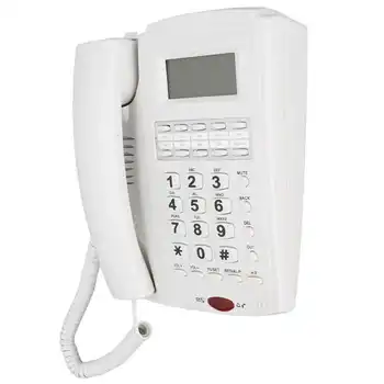 Домашен Стационарен Телефон идентификация На Обаждащия се Настолен Стационарен Телефон, Кабелна Хендсфри Домашни Телефони за Хотел, Офис, Дом