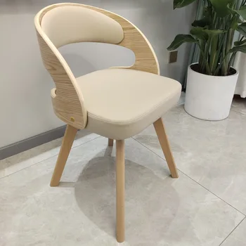Дървени трапезни столове с възможност за изсушаване, модерен селски пътуващи с кухненски стол с ергономичен дизайн Уникален набор от градински мебели за хола Sillas De Comedor