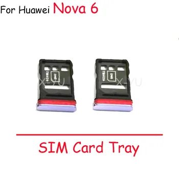 За Huawei Nova 6 SE 6SE тава за SIM-карти на притежателя слот адаптер Резервни части за ремонт на