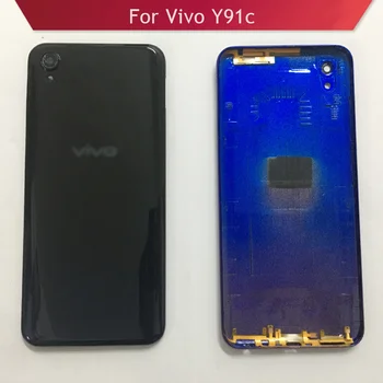 За Vivo Y91c Задната част на кутията на батерията, корпус врати с подмяна на LCD рамка