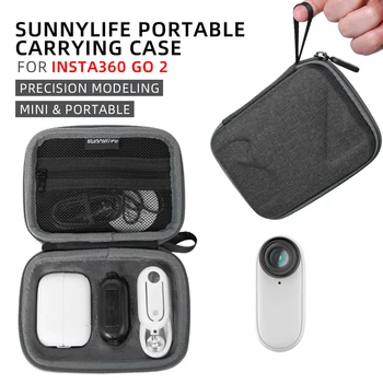 Защитна чанта за съхранение на екшън-камера Gimbal за Insta360 GO 2, преносим пътен калъф за носене на ръка, аксесоари за фотоапарати