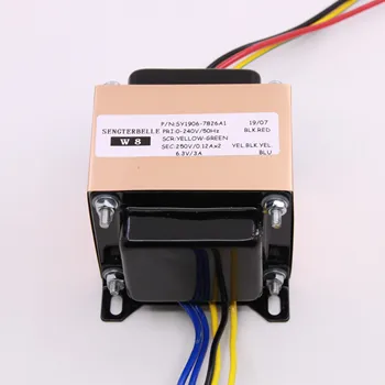 Изходен трансформатор усилвател аудио EI: Трансформатор за захранване лампового усилвател AC250V-0-AC250V, 0-AC6.3V