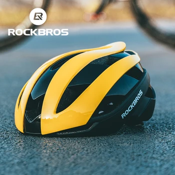 Каска за шоссейного наем ROCKBROS, Ultralight мъжки женски велосипеден шлем, Цельнолитая защитна шапка за езда, Спортно кормило екипировка